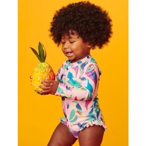 Tea Collection Tropical Bird Baby Rashguard